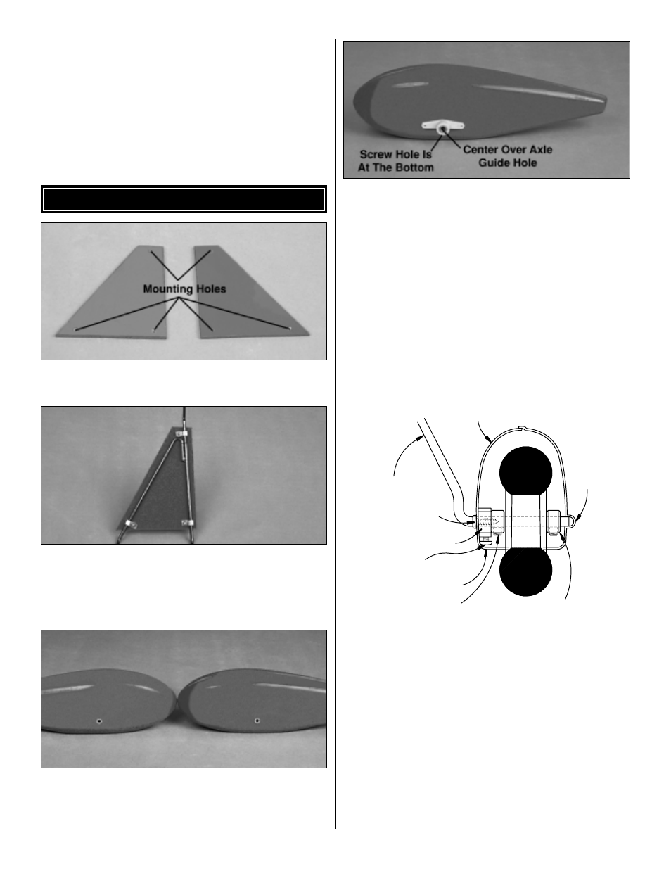 Install the main landing gear | Great Planes SpaceWalker ARF - GPMA1300 User Manual | Page 10 / 24