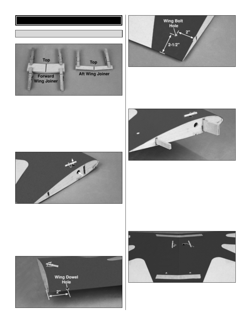 Wing assembly | Great Planes SpaceWalker ARF - GPMA1300 User Manual | Page 6 / 24