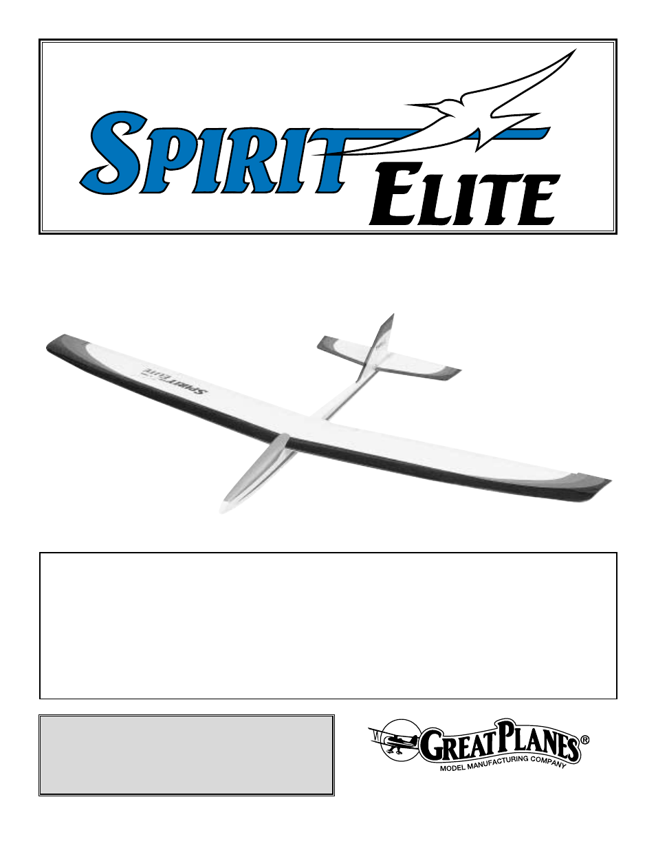 Great Planes Spirit Elite 2-Meter Sailplane Kit - GPMA0535 User Manual | 32 pages