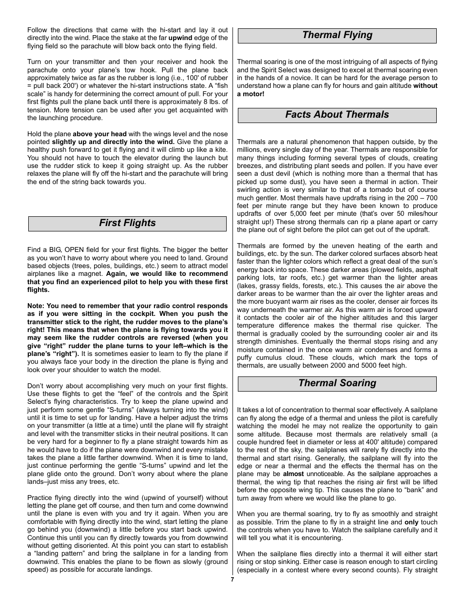 Great Planes Spirit Select RTF - GPMA16 User Manual | Page 7 / 8