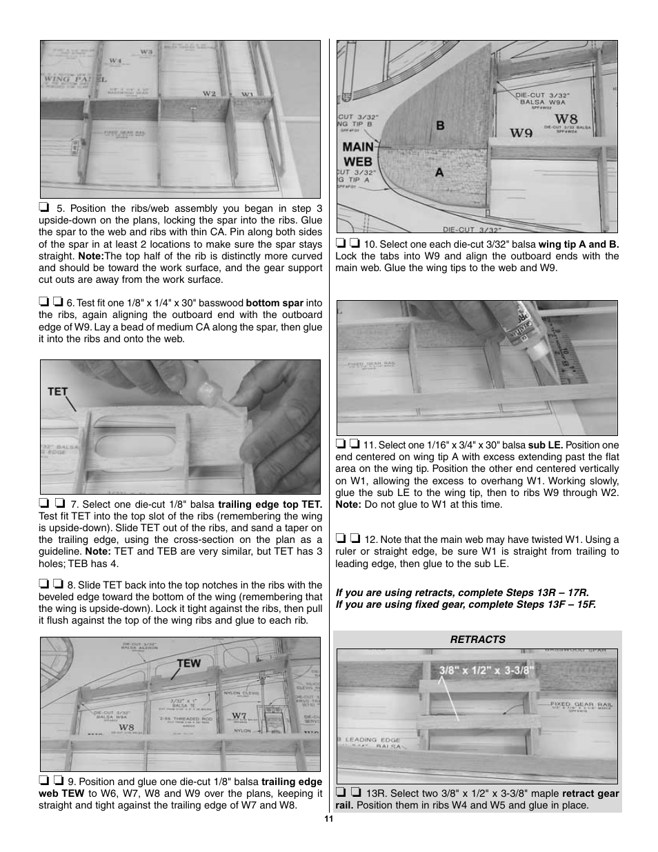 Great Planes Spitfire 40 Kit - GPMA0179 User Manual | Page 11 / 42