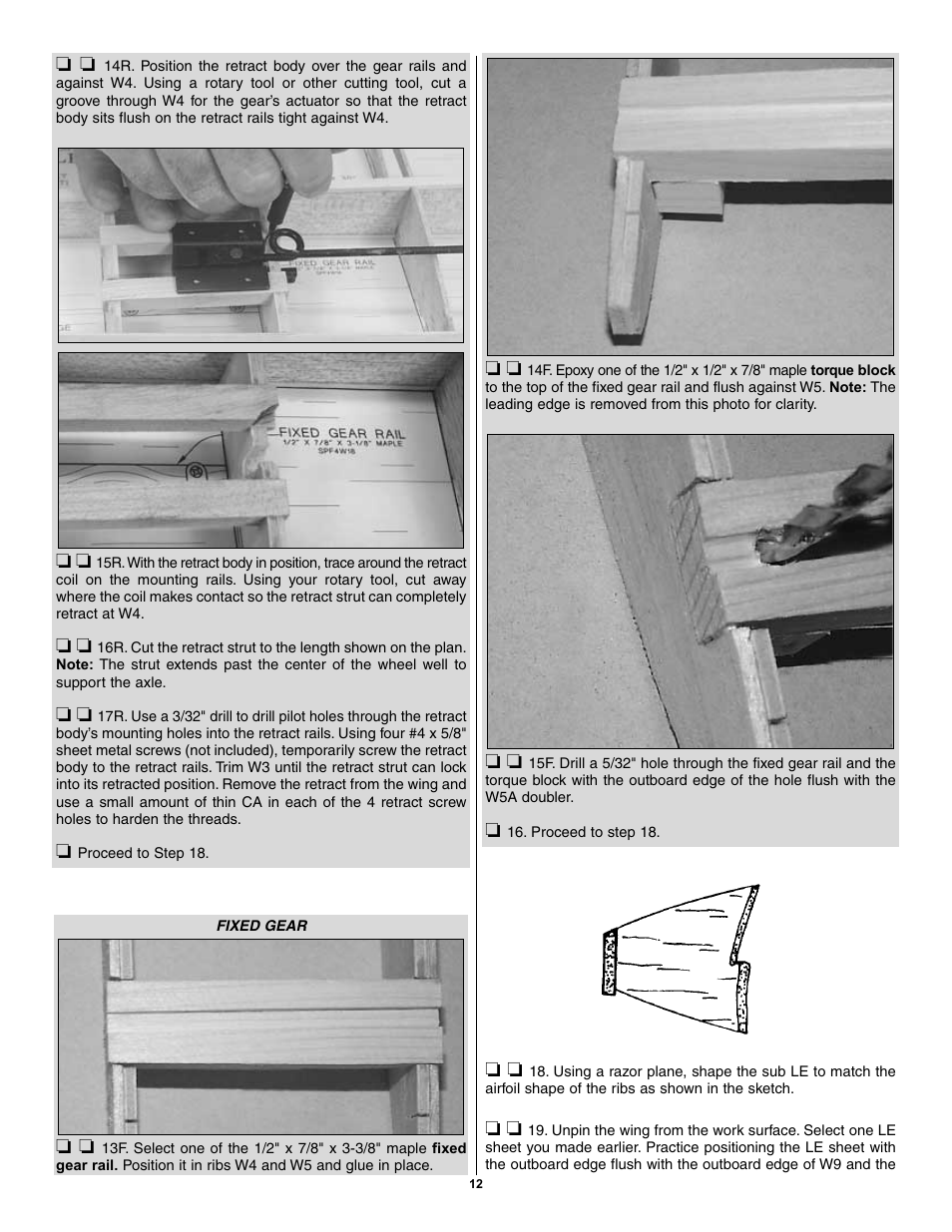 Great Planes Spitfire 40 Kit - GPMA0179 User Manual | Page 12 / 42