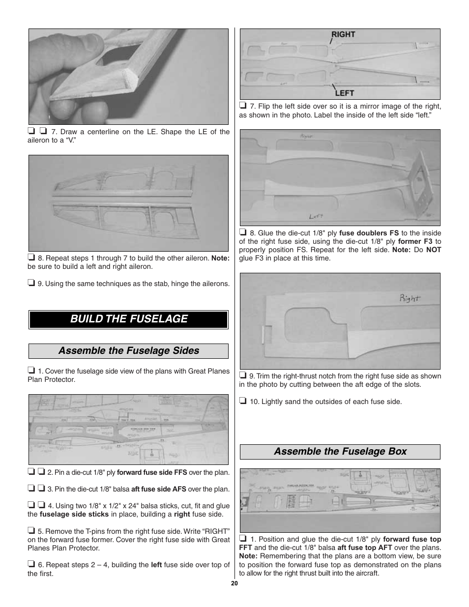Build the fuselage | Great Planes Spitfire 40 Kit - GPMA0179 User Manual | Page 20 / 42