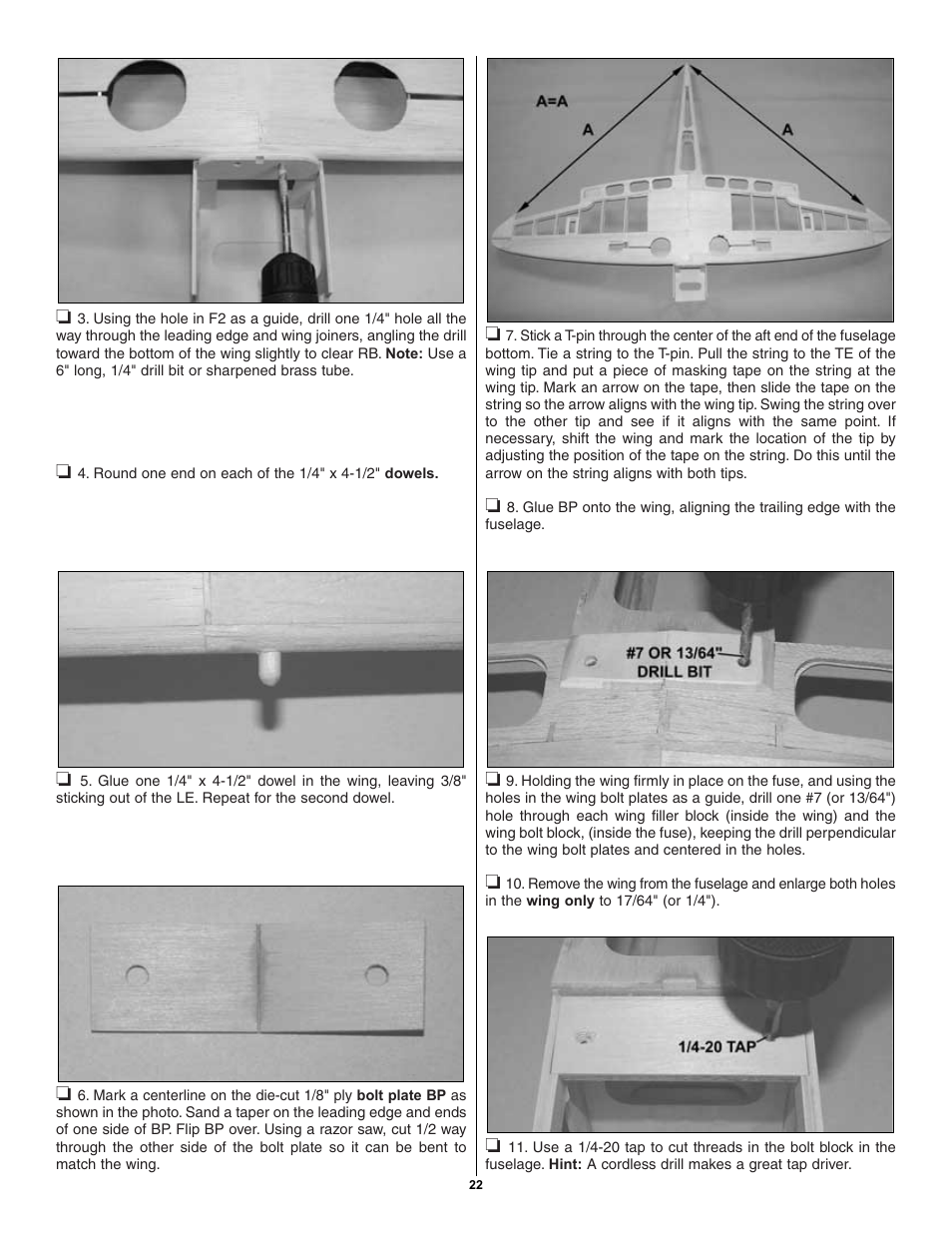 Great Planes Spitfire 40 Kit - GPMA0179 User Manual | Page 22 / 42