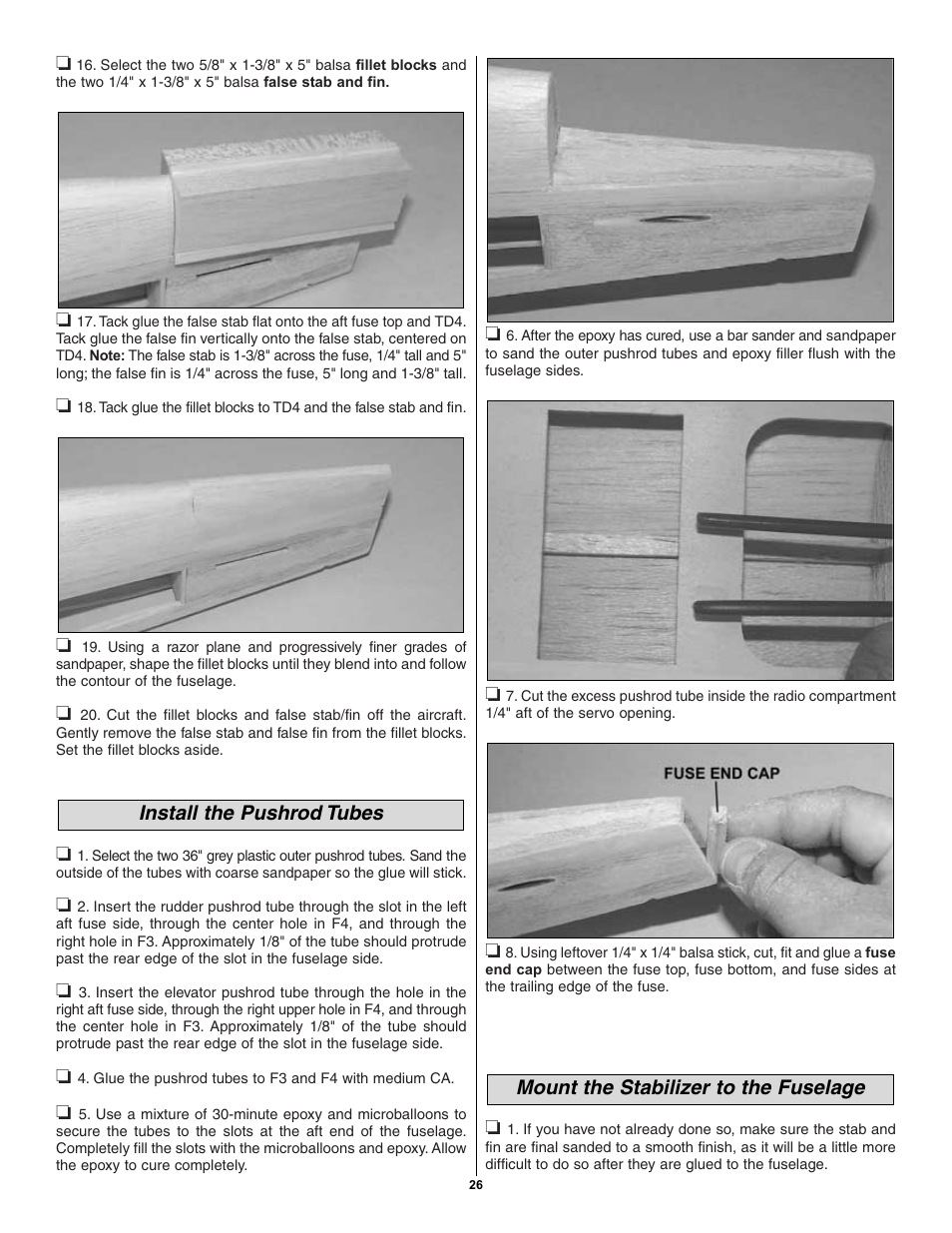 Great Planes Spitfire 40 Kit - GPMA0179 User Manual | Page 26 / 42