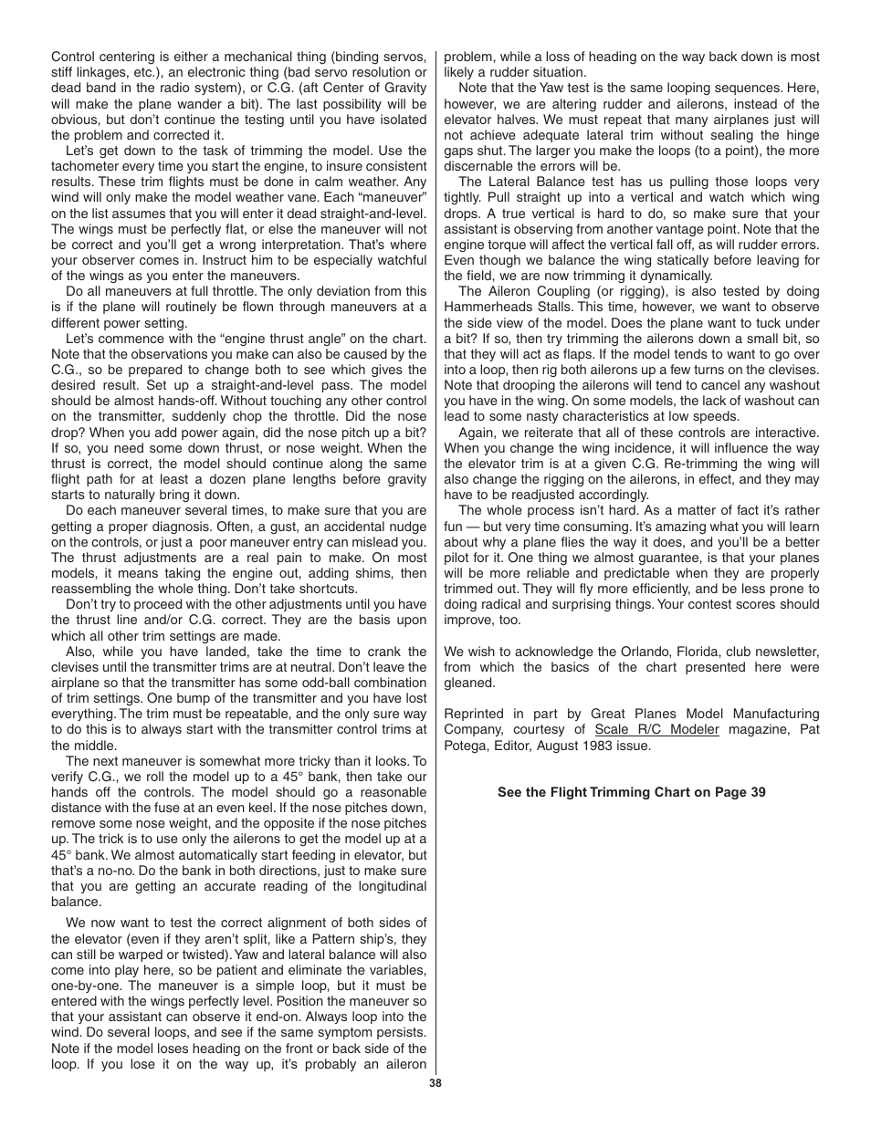 Great Planes Spitfire 40 Kit - GPMA0179 User Manual | Page 38 / 42
