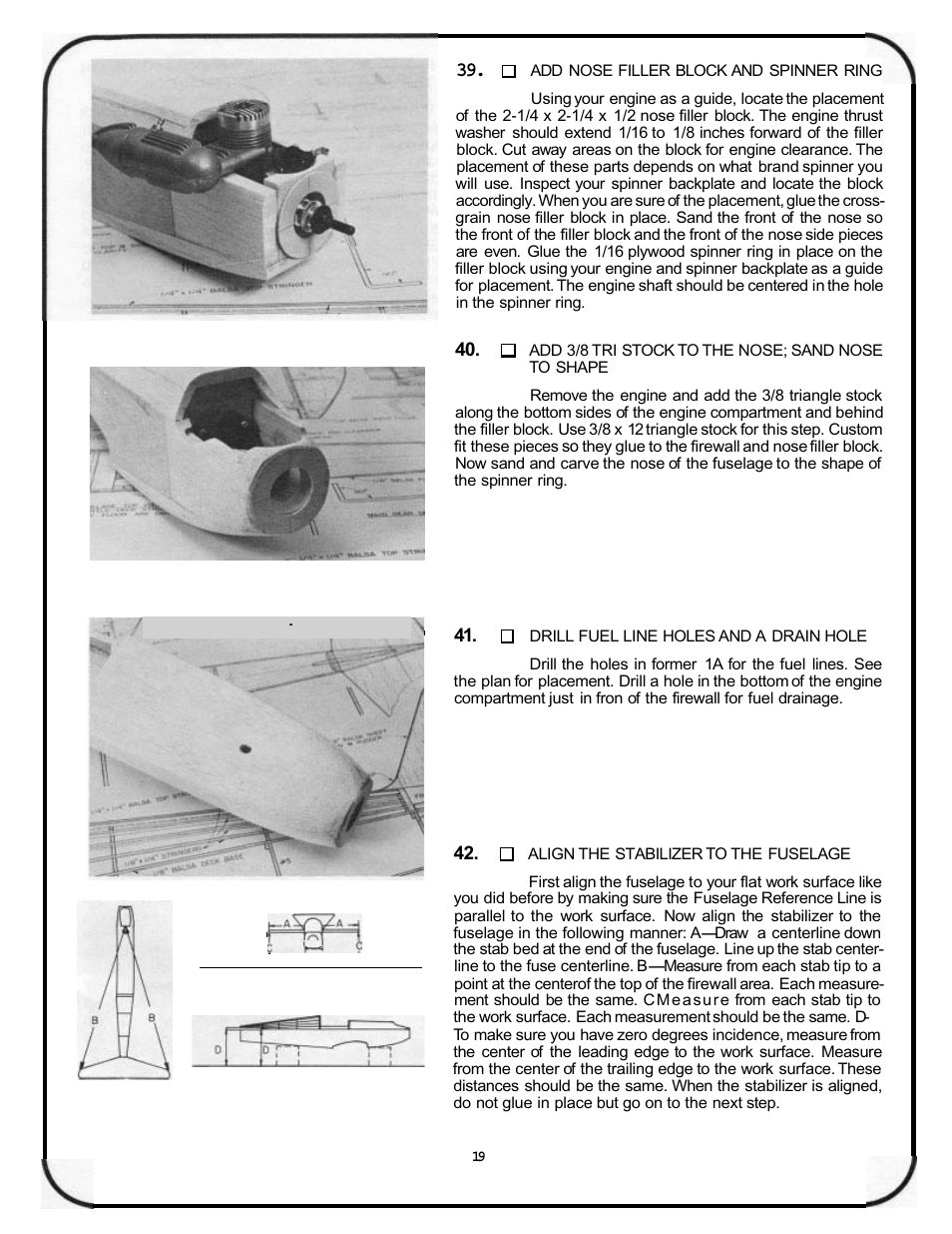 Great Planes Sportster Bipe 40 Kit - GPMA0510 User Manual | Page 19 / 32