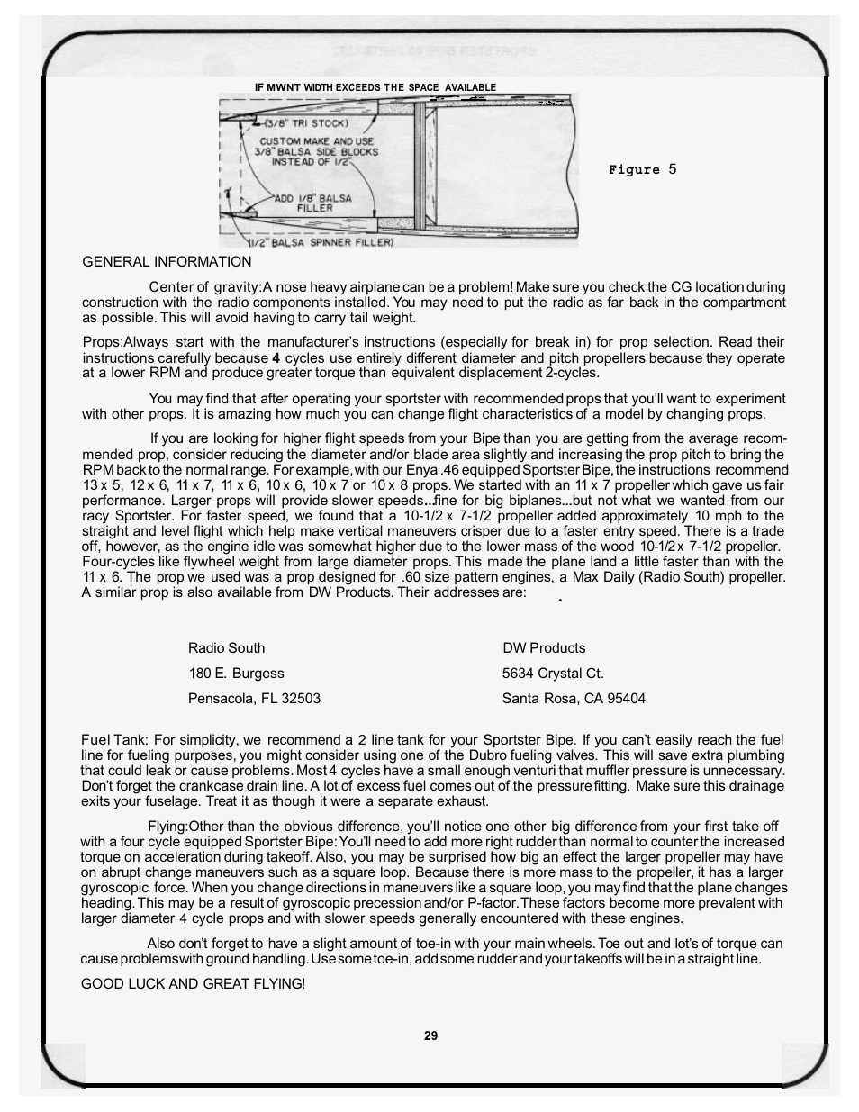 Great Planes Sportster Bipe 40 Kit - GPMA0510 User Manual | Page 29 / 32