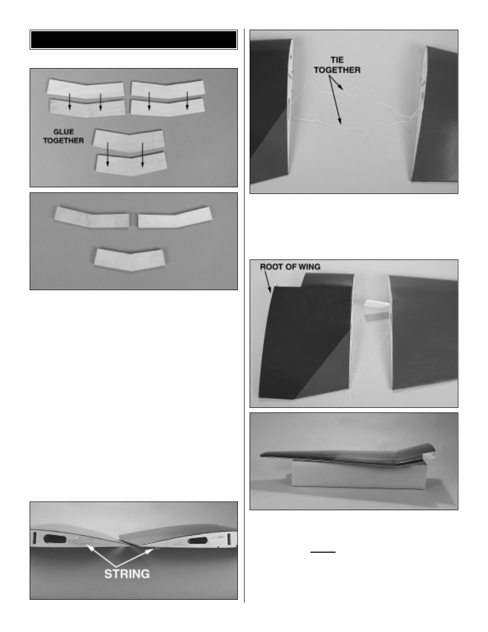 Wing assembly | Great Planes Stuka Ju-87 60 ARF - GPMA1340 User Manual | Page 6 / 32
