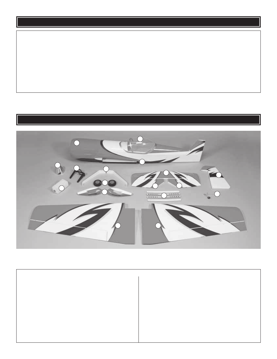 Kit inspection, Kit contents | Great Planes SU-31 3D ARF - GPMA1412 User Manual | Page 8 / 52