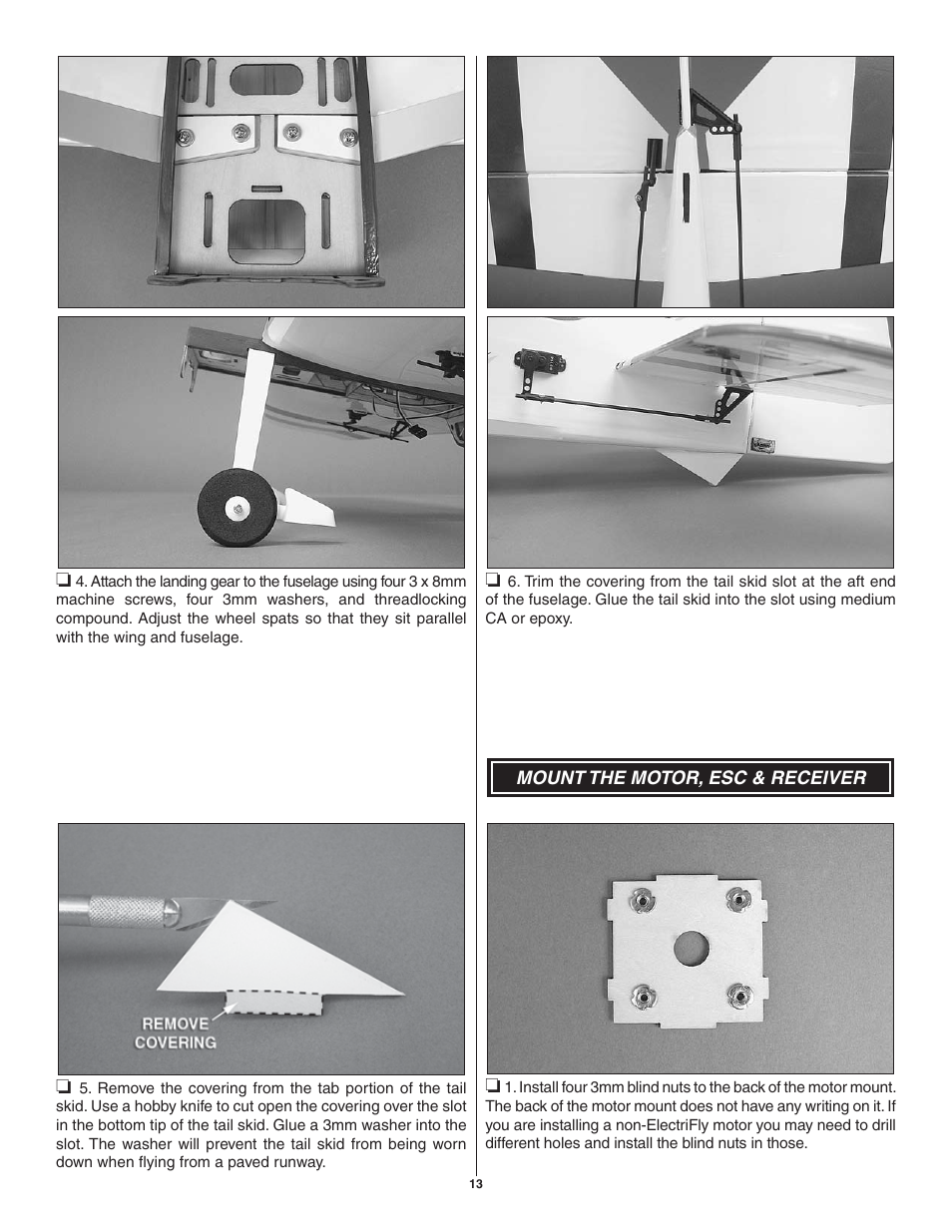 Great Planes SU-31 Sukhoi EP 3D ARF - GPMA1547 User Manual | Page 13 / 24