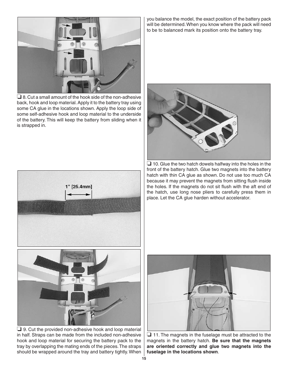 Great Planes SU-31 Sukhoi EP 3D ARF - GPMA1547 User Manual | Page 15 / 24