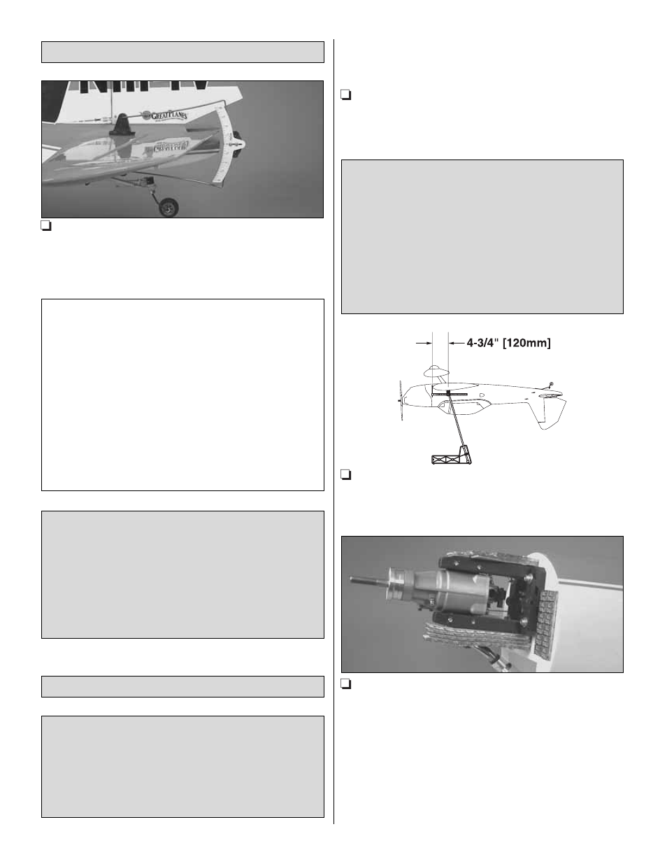 Balance the model (c.g.), Set the control throws | Great Planes Super Chipmunk ARF - GPMA1303 User Manual | Page 23 / 32