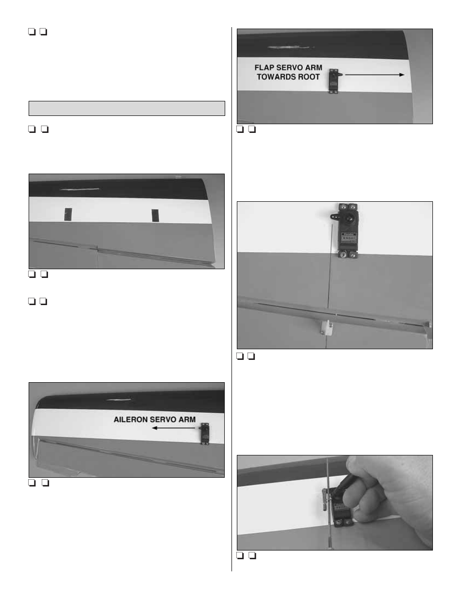 Install the aileron servos & pushrods | Great Planes Super Chipmunk ARF - GPMA1303 User Manual | Page 8 / 32