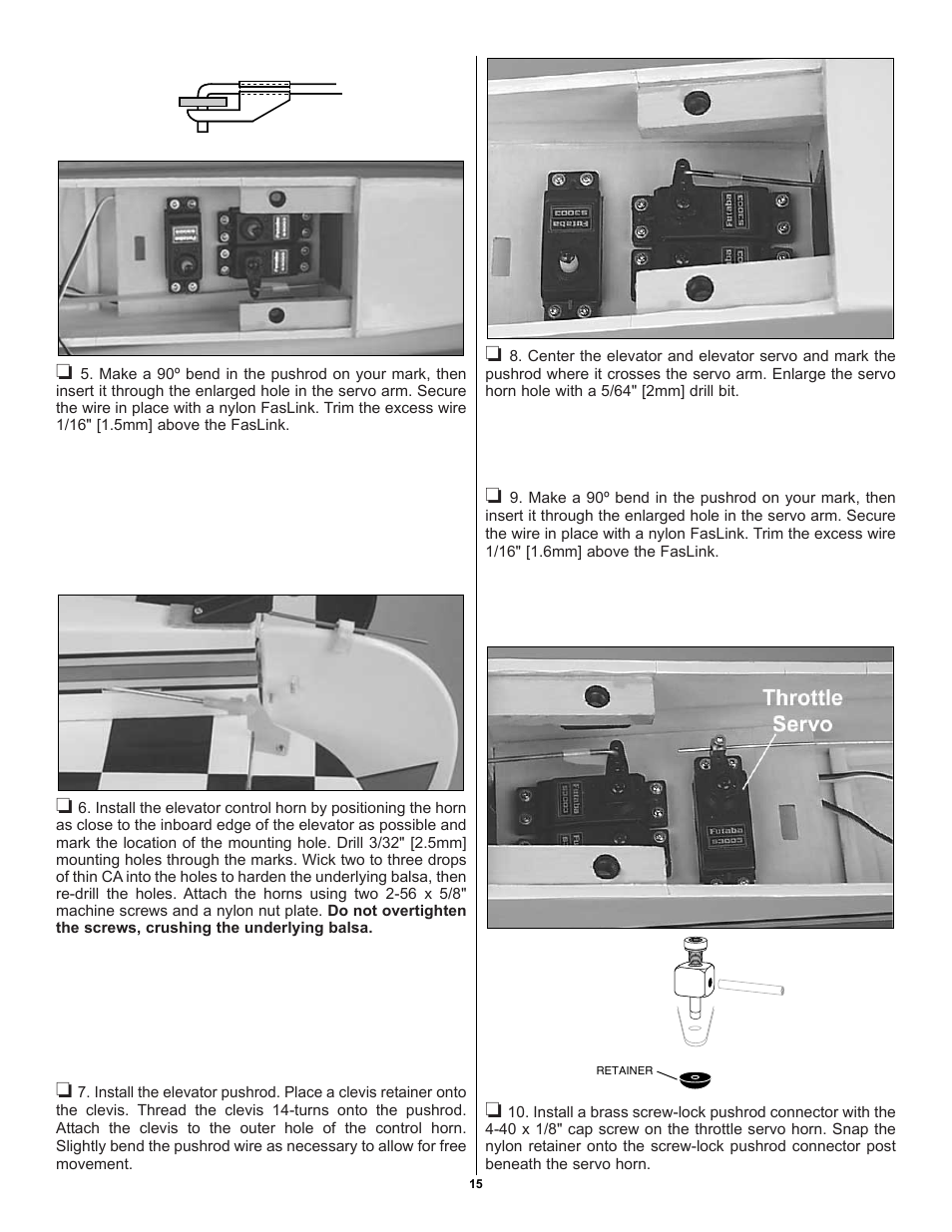 Great Planes Super Sportster 40 ARF - GPMA1040 User Manual | Page 15 / 20