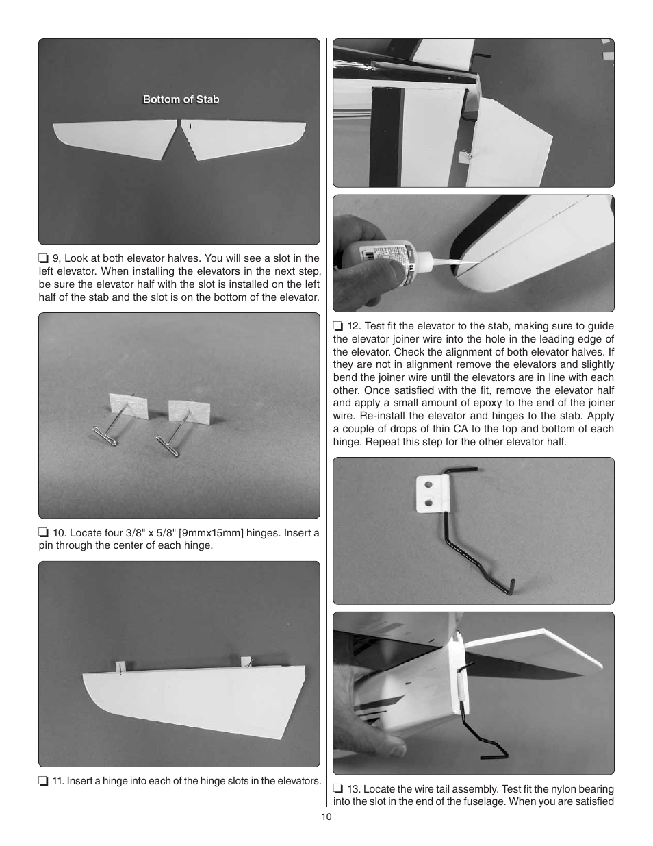 Great Planes Super Stearman EP ARF - GPMA1150 User Manual | Page 10 / 24