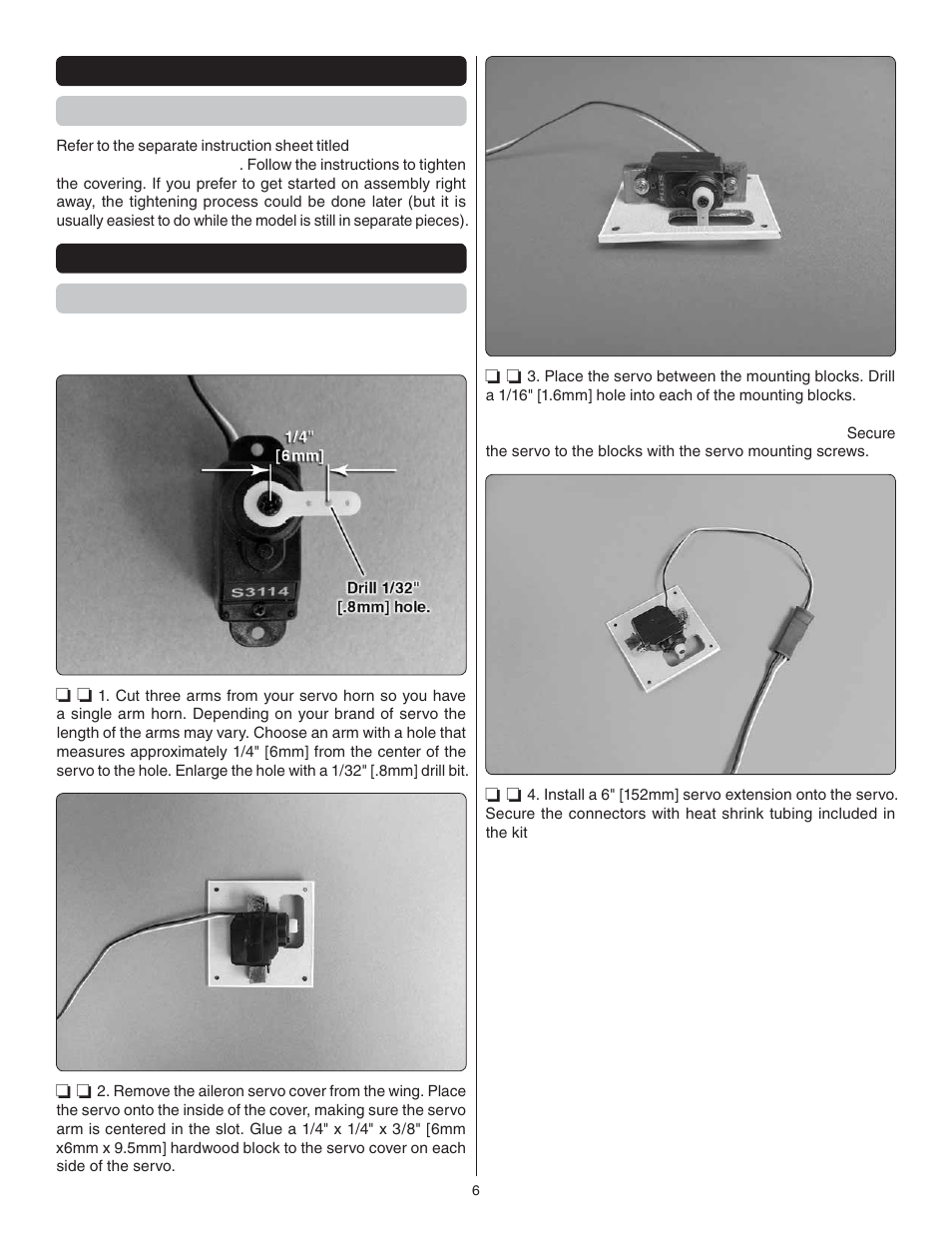 Preparations tighten the covering | Great Planes Super Stearman EP ARF - GPMA1150 User Manual | Page 6 / 24