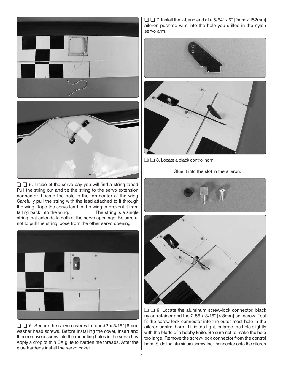 Great Planes Super Stearman EP ARF - GPMA1150 User Manual | Page 7 / 24