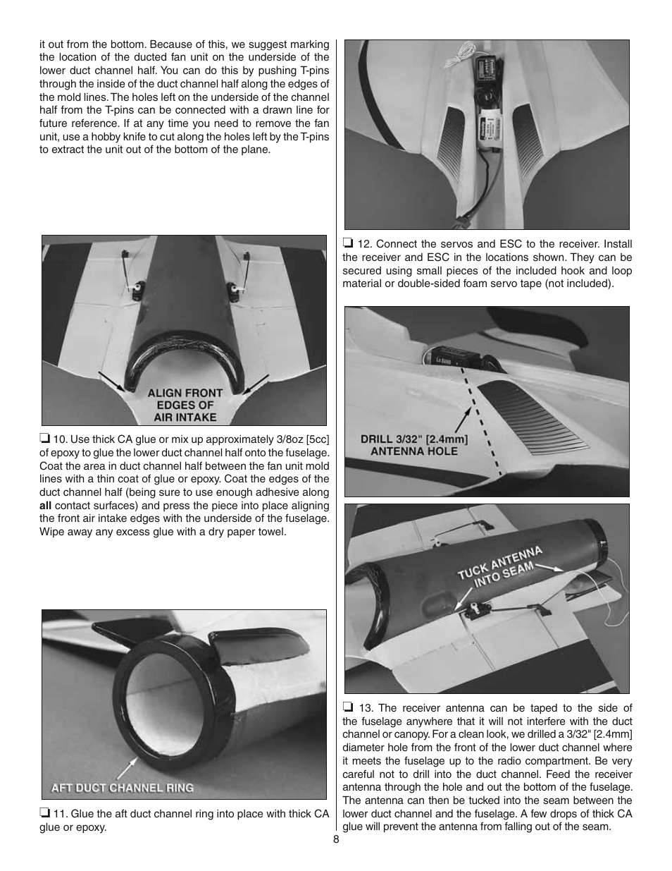 Great Planes Synapse EDF ARF - GPMA1870 User Manual | Page 8 / 12