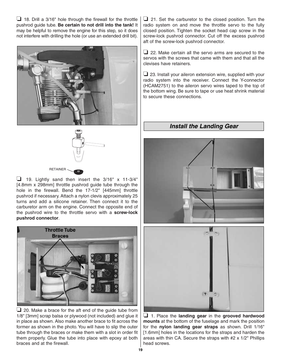 Great Planes Tiger Moth 60 ARF - GPMA1330 User Manual | Page 19 / 28