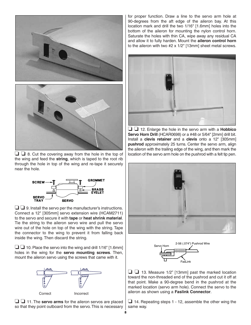 Great Planes Tiger Moth 60 ARF - GPMA1330 User Manual | Page 8 / 28