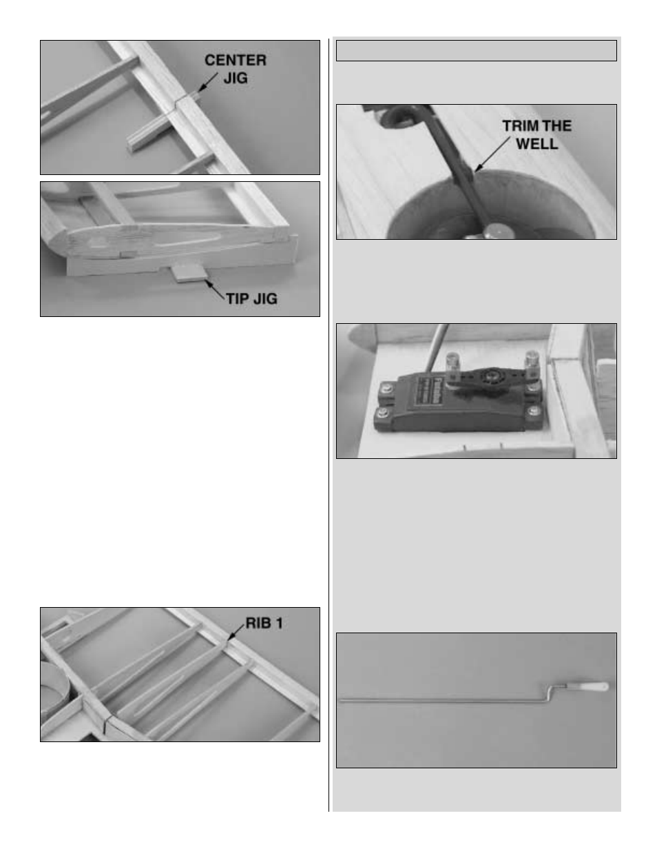 Retract servo and linkage installation | Great Planes Tracer 46 Kit - GPMA0400 User Manual | Page 18 / 48