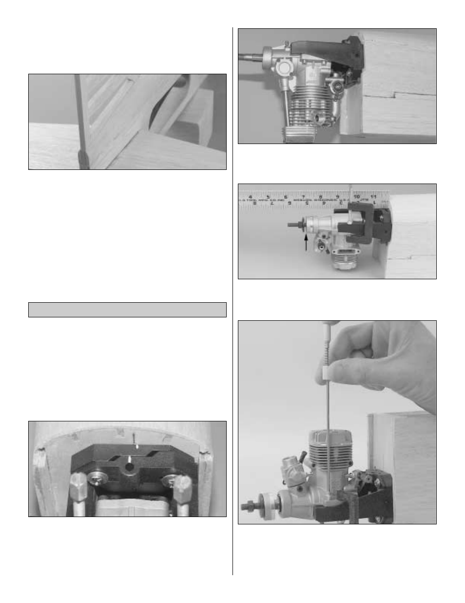 Mount the engine | Great Planes Tracer 46 Kit - GPMA0400 User Manual | Page 32 / 48