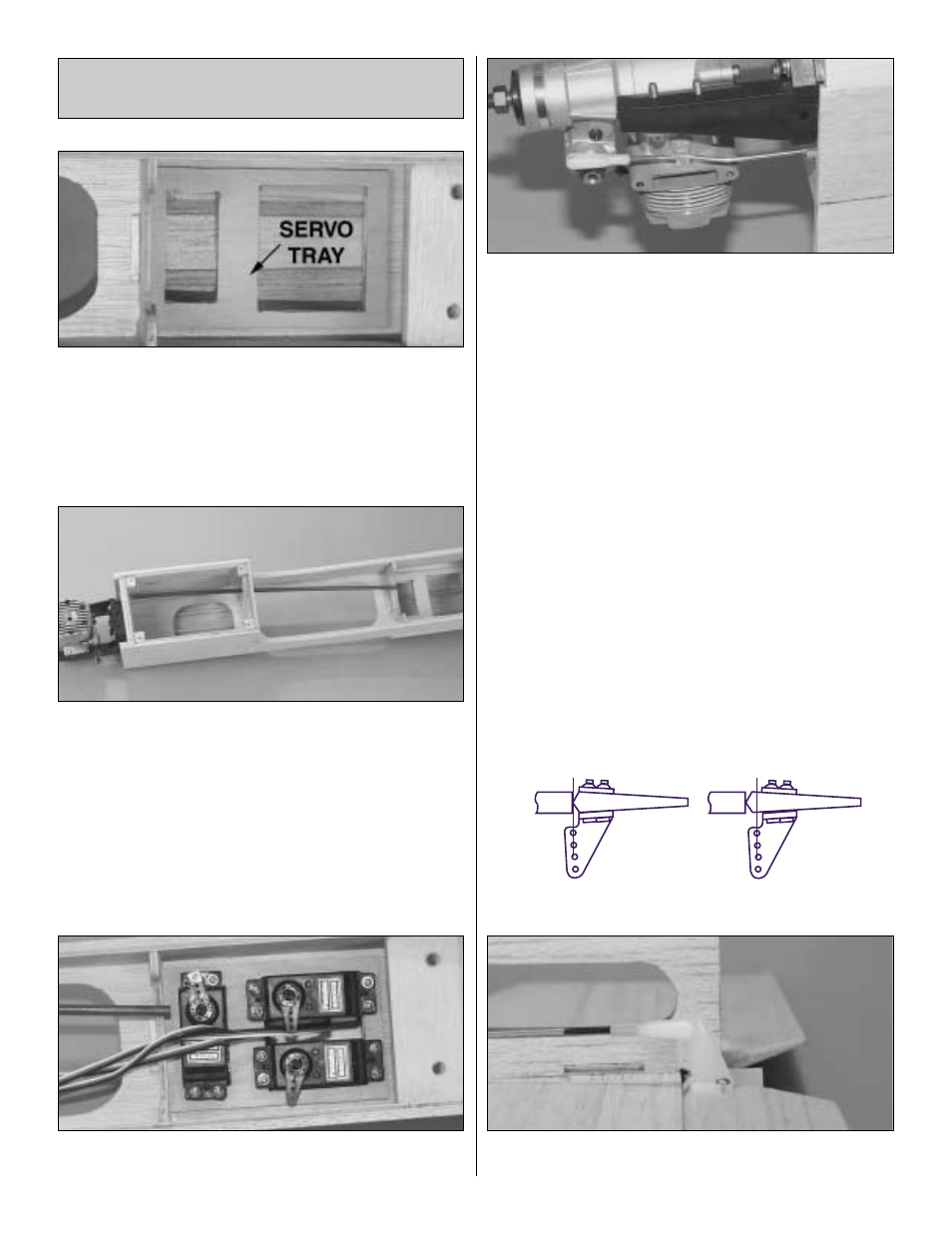 Install the servos and make the pushrods | Great Planes Tracer 46 Kit - GPMA0400 User Manual | Page 33 / 48