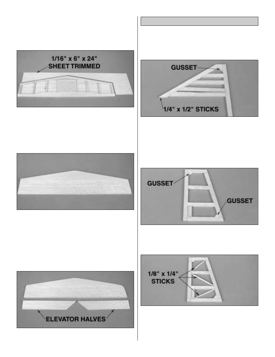 Build the fin and rudder | Great Planes Tracer 46 Kit - GPMA0400 User Manual | Page 9 / 48