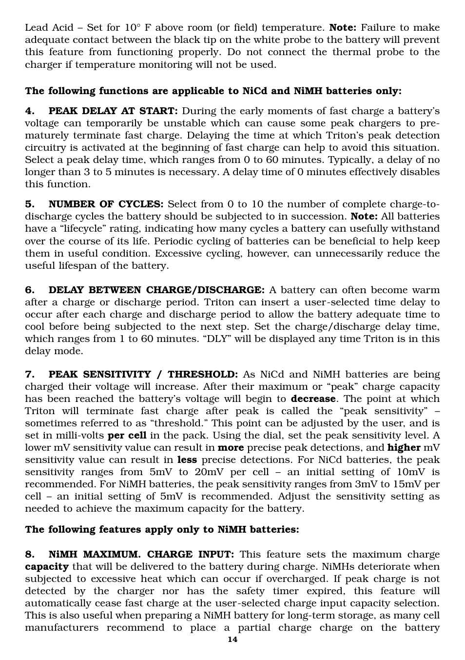 Great Planes Triton Charger - GPMM3150 User Manual | Page 14 / 28