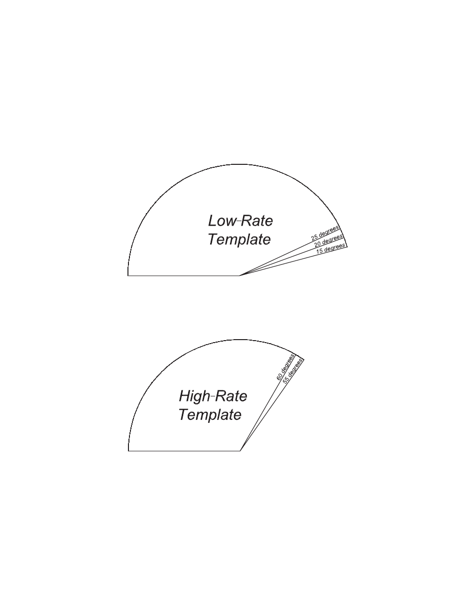 Angle templates | Great Planes Turmoil FlatOuts EP ARF - GPMA1115 User Manual | Page 23 / 24