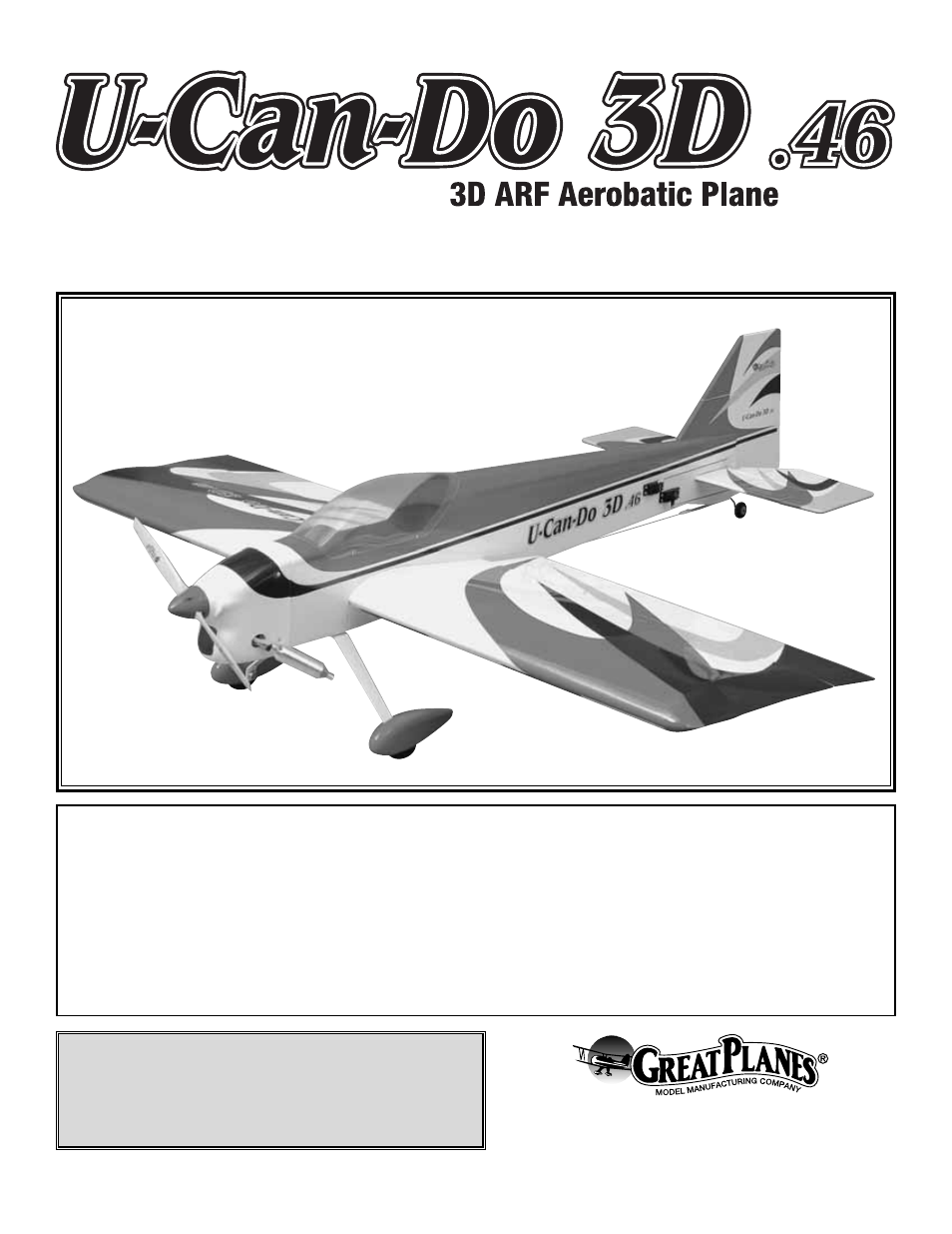 Great Planes U-Can-Do 3D 46 ARF - GPMA1269 User Manual | 28 pages