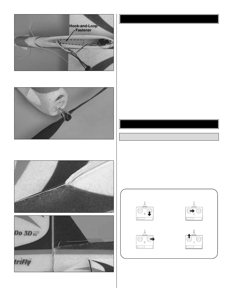 Get the model ready to fly apply the decals, Check the control directions | Great Planes U-Can-Do 3D EP ARF - GPMA1275 User Manual | Page 12 / 16