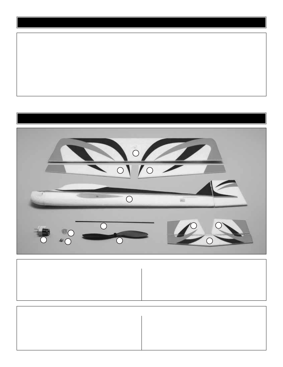 Kit inspection, Kit contents | Great Planes U-Can-Do 3D EP ARF - GPMA1275 User Manual | Page 5 / 16