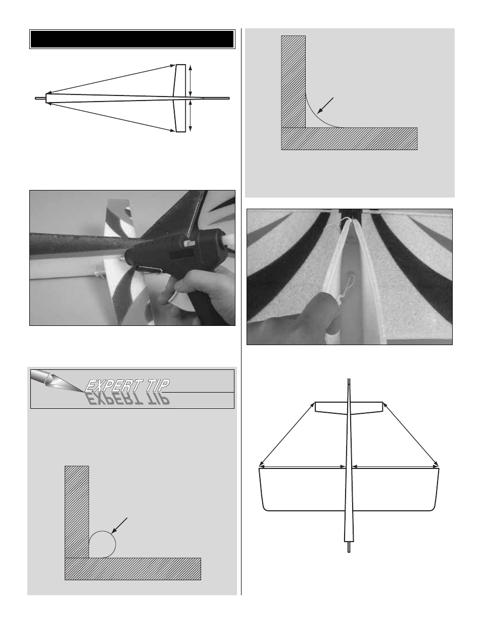 Assemble the airframe | Great Planes U-Can-Do 3D EP ARF - GPMA1275 User Manual | Page 6 / 16