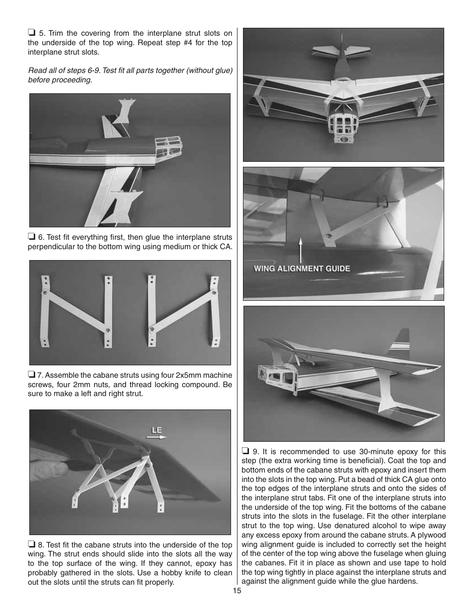 Great Planes Ultimate 3D E-Performance ARF - GPMA1546 User Manual | Page 15 / 28