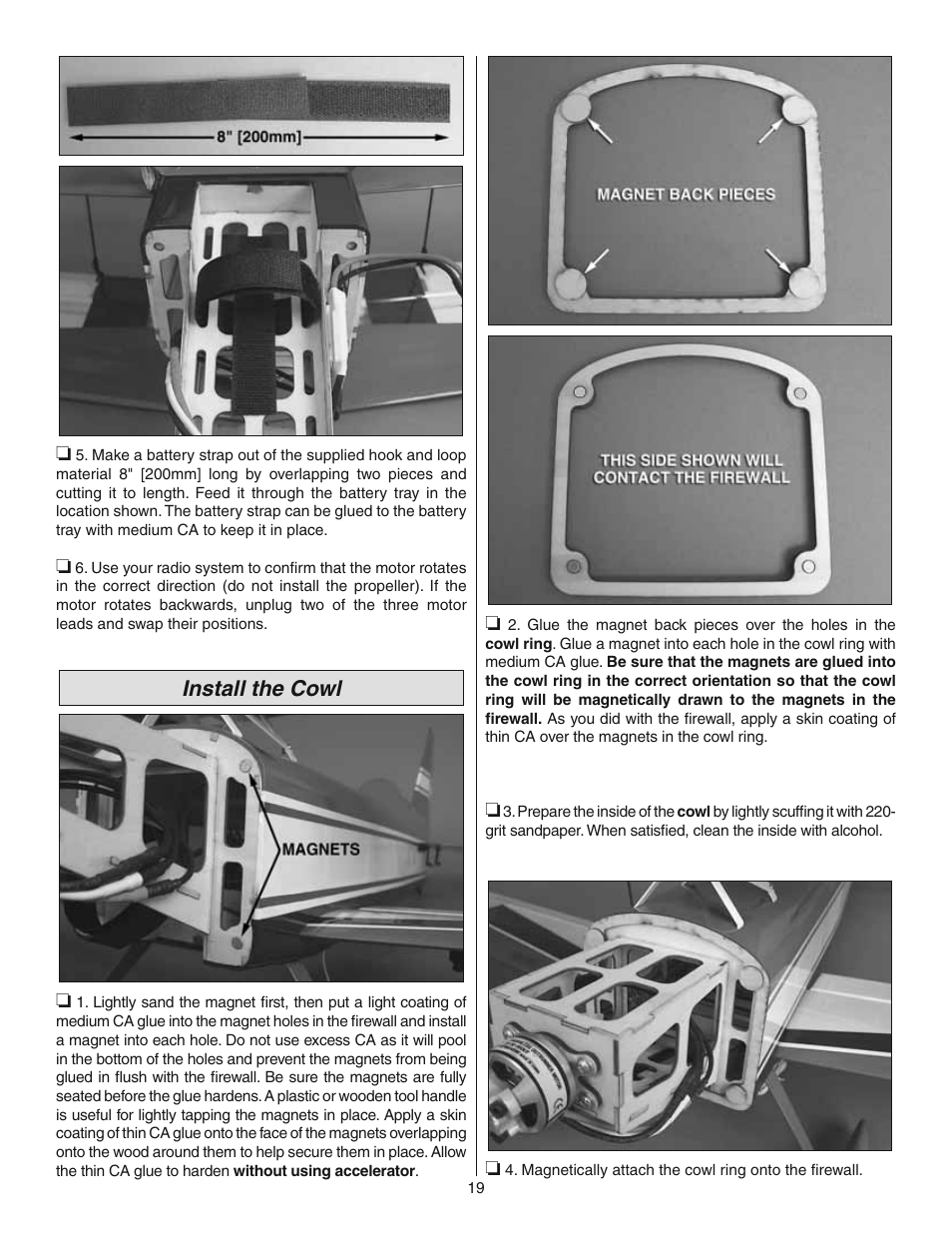 Install the cowl | Great Planes Ultimate 3D E-Performance ARF - GPMA1546 User Manual | Page 19 / 28