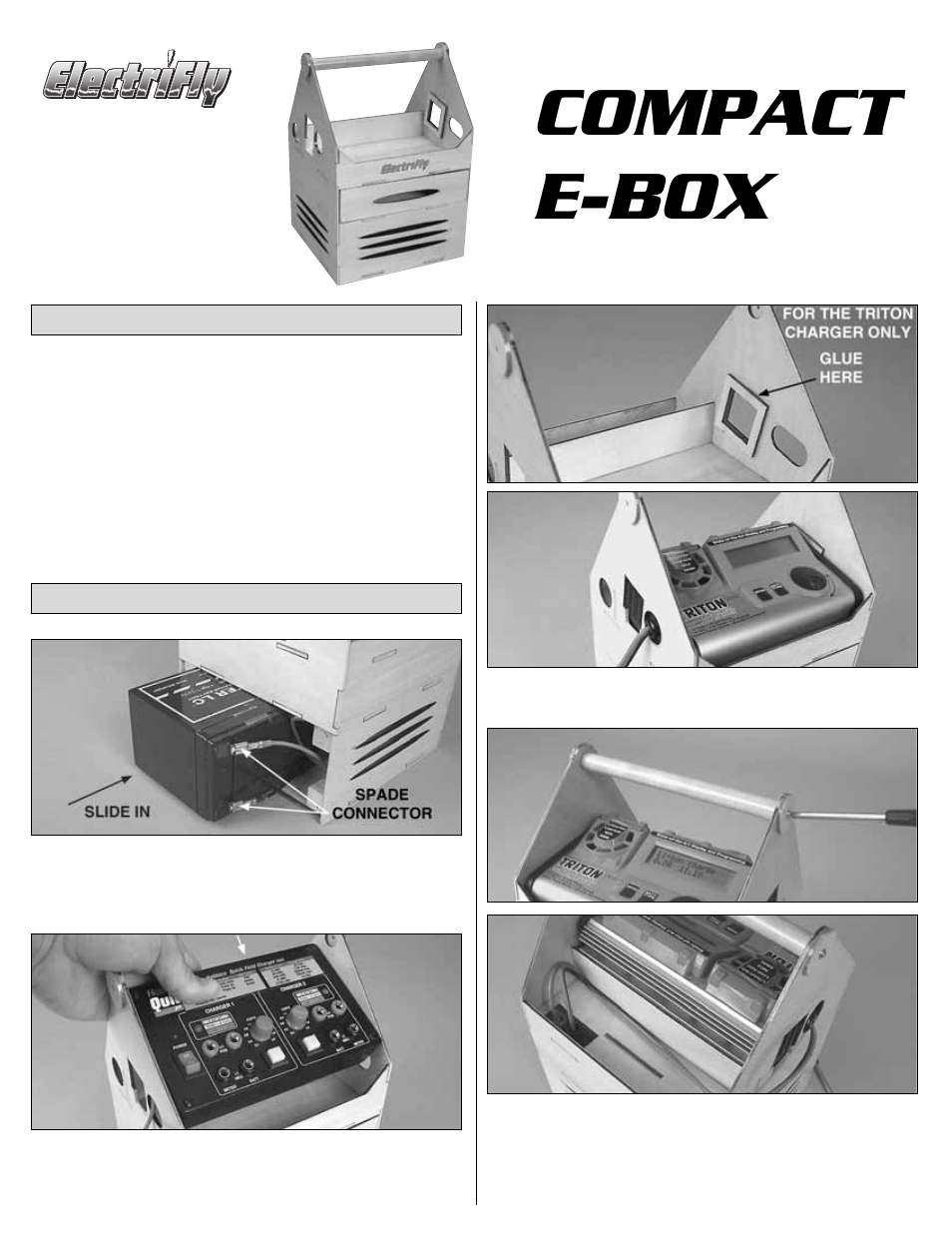 Great Planes Ultra E-Box - GPMP1004 User Manual | 1 page