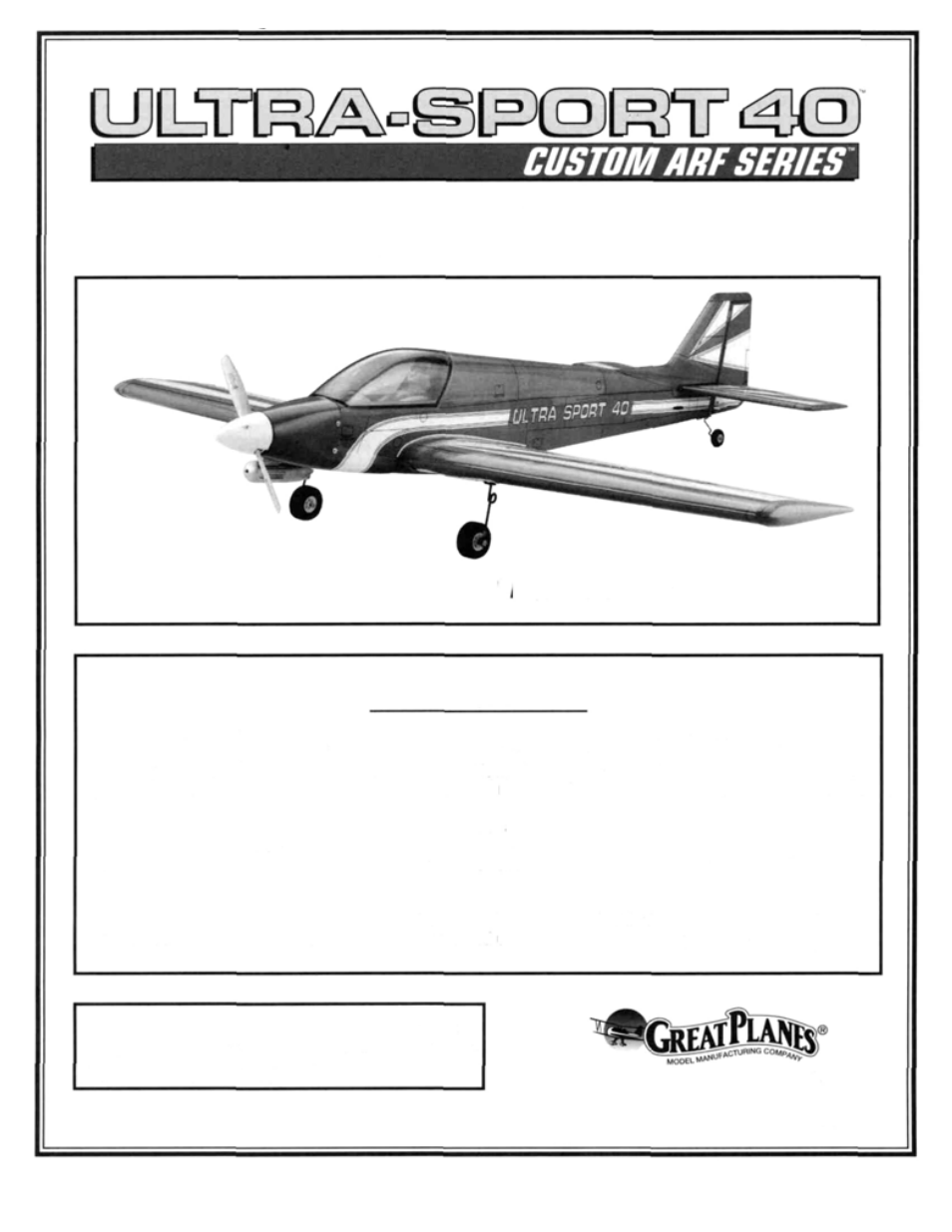 Great Planes Ultra Sport 40 ARF Red - GPMA1005 User Manual | 31 pages