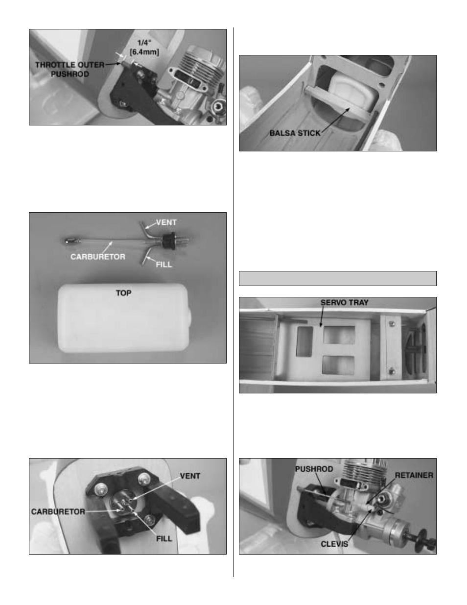 Radio installation | Great Planes Venus 40 ARF - GPMA1025 User Manual | Page 16 / 28