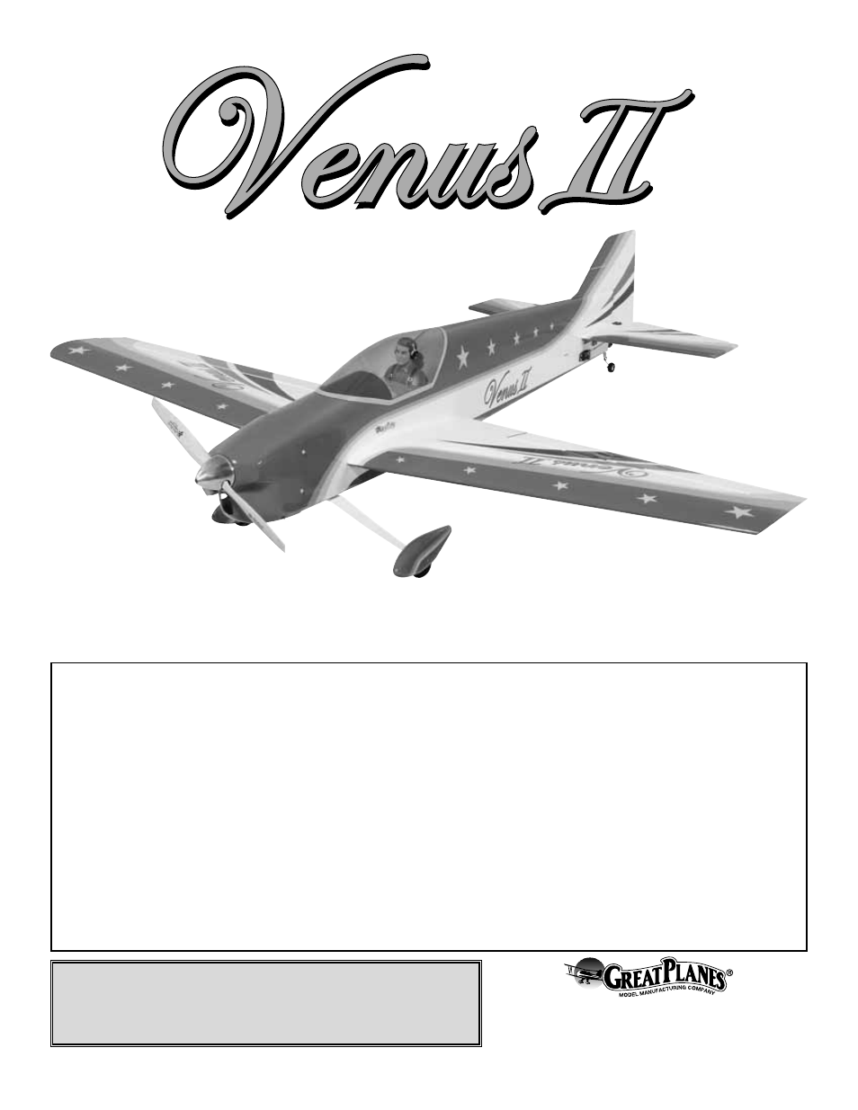 Great Planes Venus II 60 ARF - GPMA1027 User Manual | 32 pages