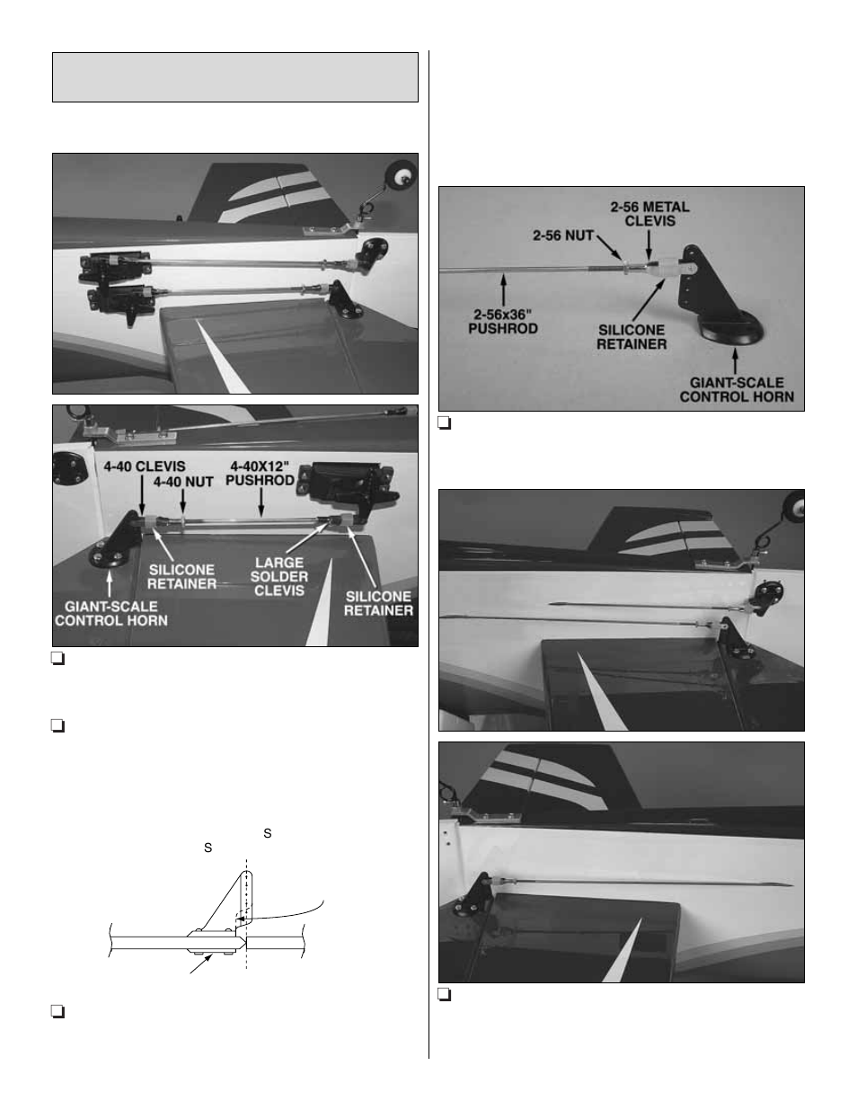 Mount the servos and hook up the controls | Great Planes Venus II 60 ARF - GPMA1027 User Manual | Page 17 / 32