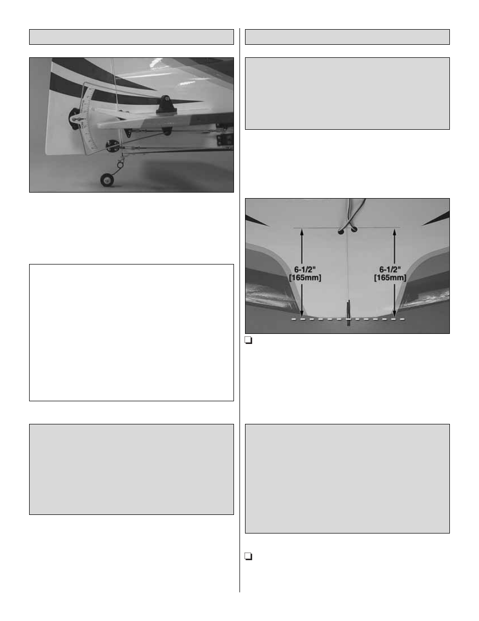 Balance the model (c.g.), Set the control throws | Great Planes Venus II 60 ARF - GPMA1027 User Manual | Page 24 / 32