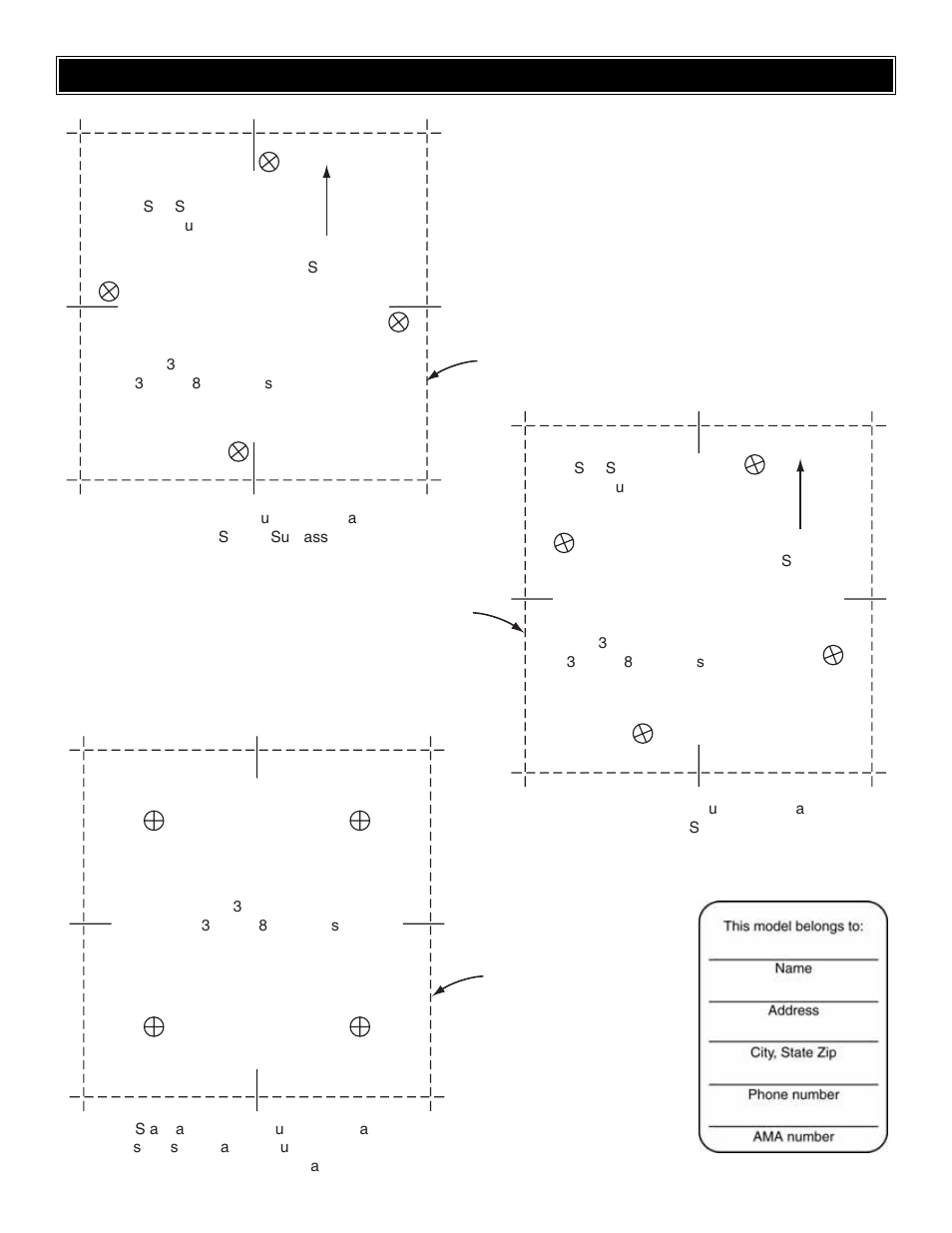 Engine mounting templates | Great Planes Venus II 60 ARF - GPMA1027 User Manual | Page 29 / 32