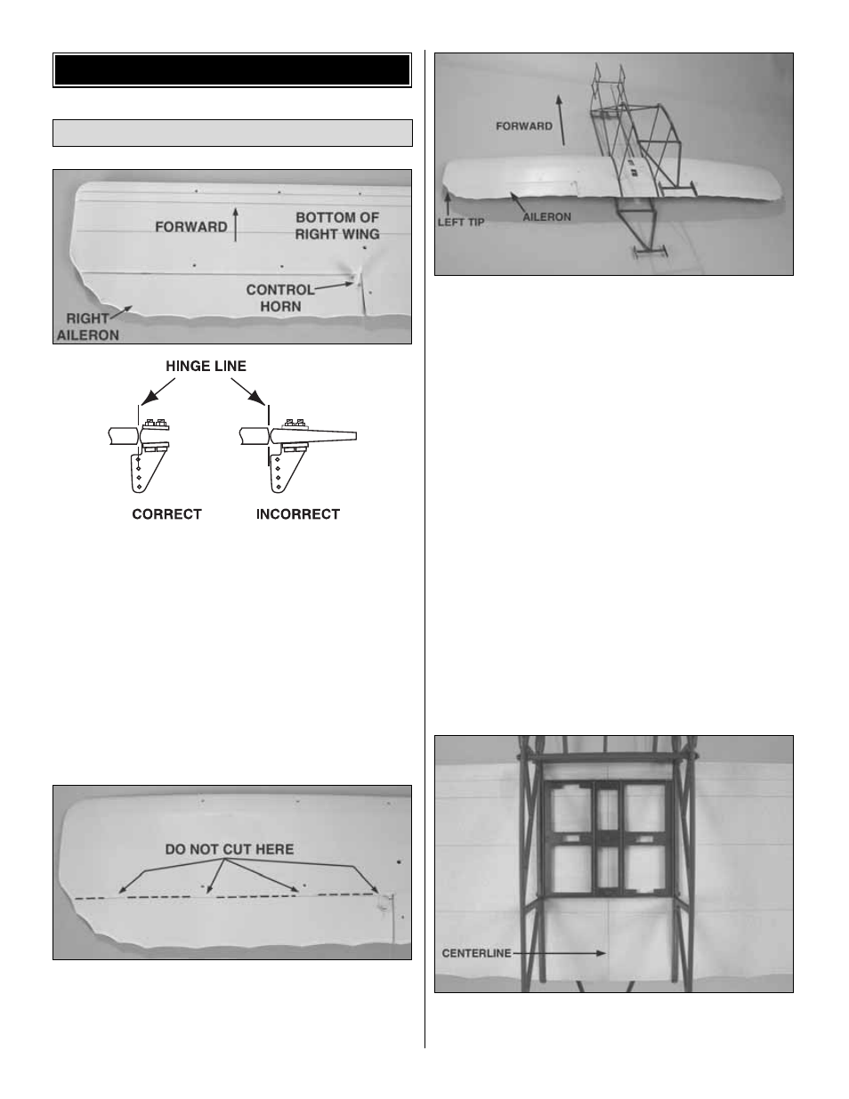Install the bottom wing building instructions | Great Planes Wright Flyer ARF - GPMA1110 User Manual | Page 6 / 16