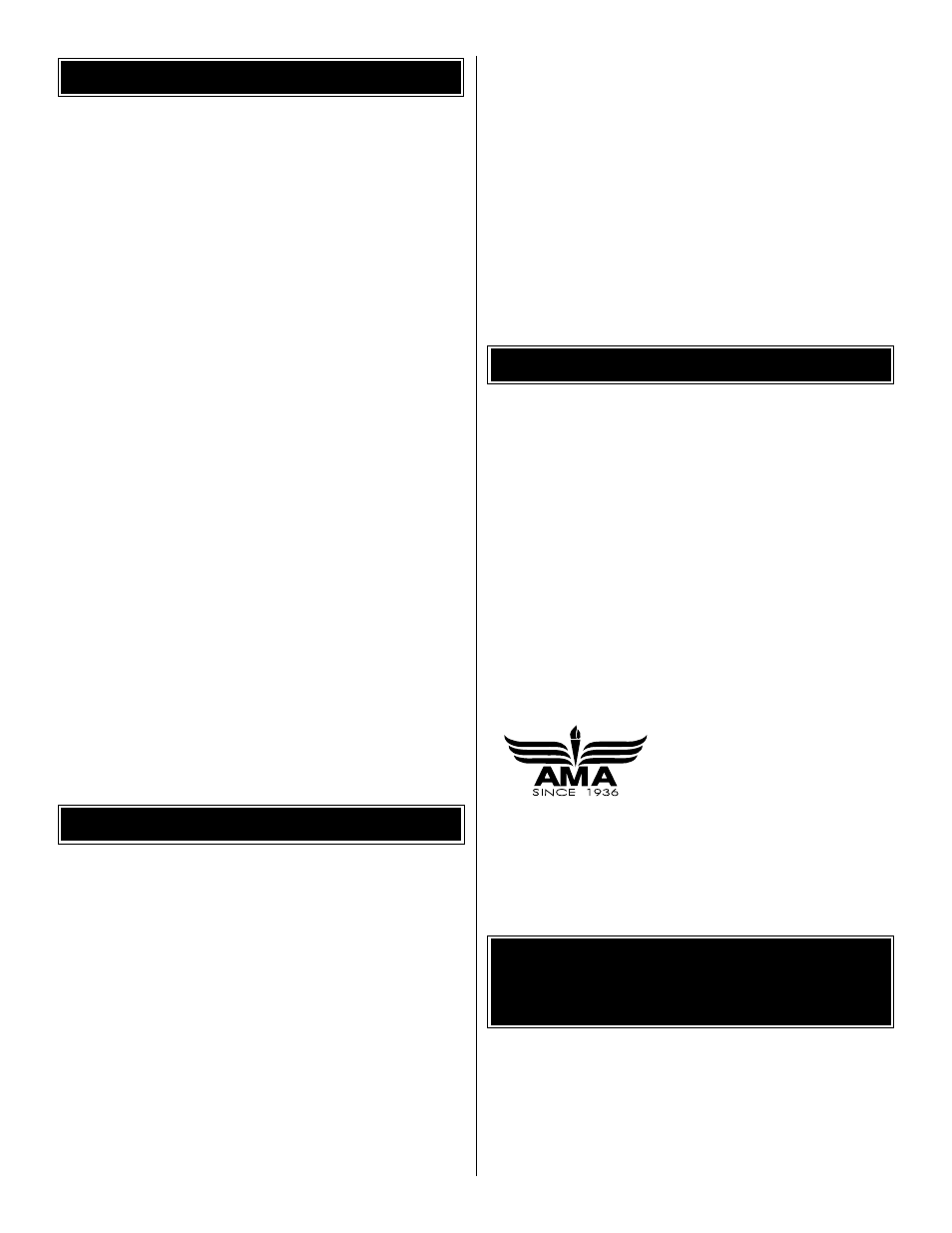 Ama introduction table of contents | Great Planes XPD-8 Ducted Fan ARF - GPMA1865 User Manual | Page 2 / 16