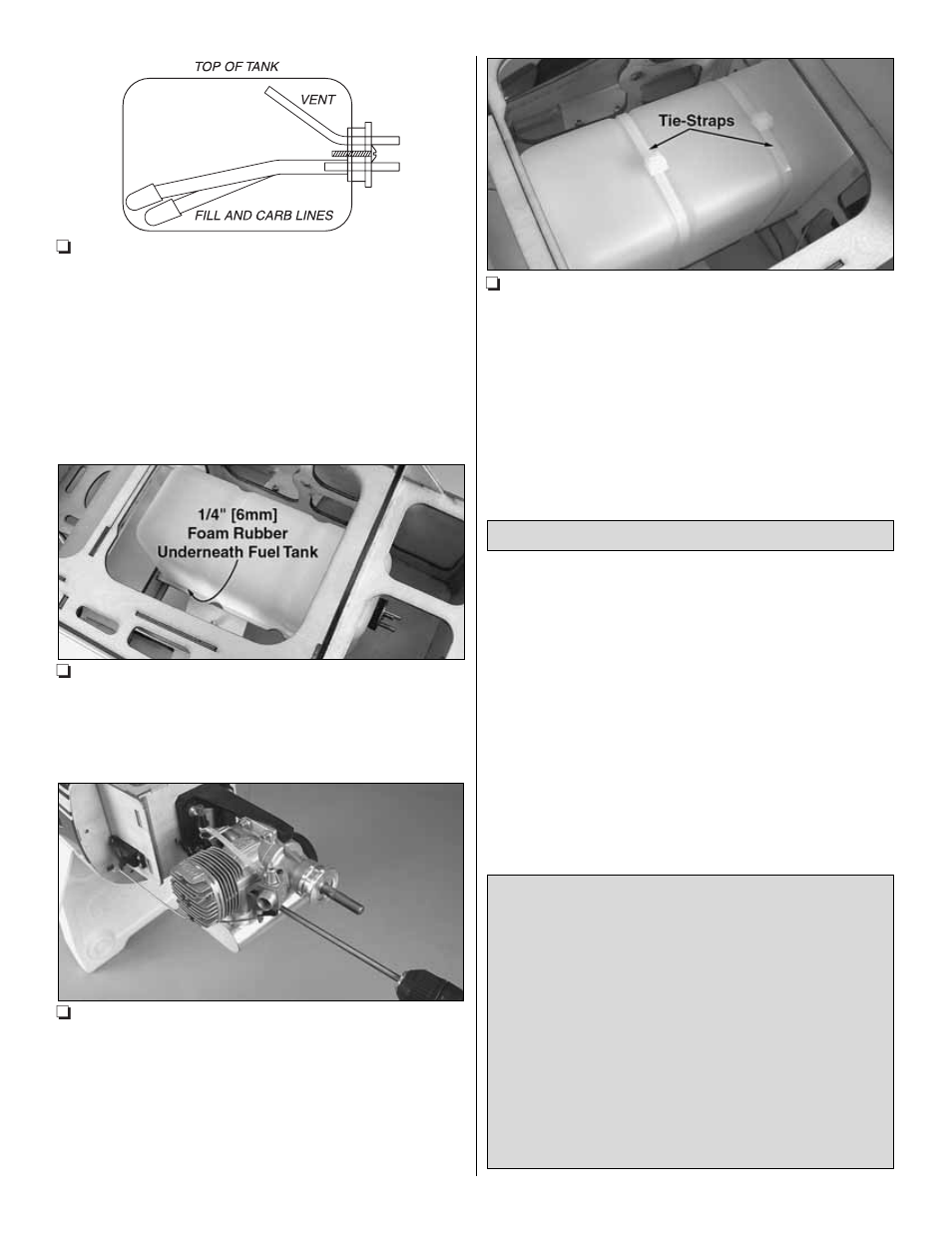 Optional gas engine installation | Great Planes Yak-54 1.60 ARF - GPMA1411 User Manual | Page 21 / 36