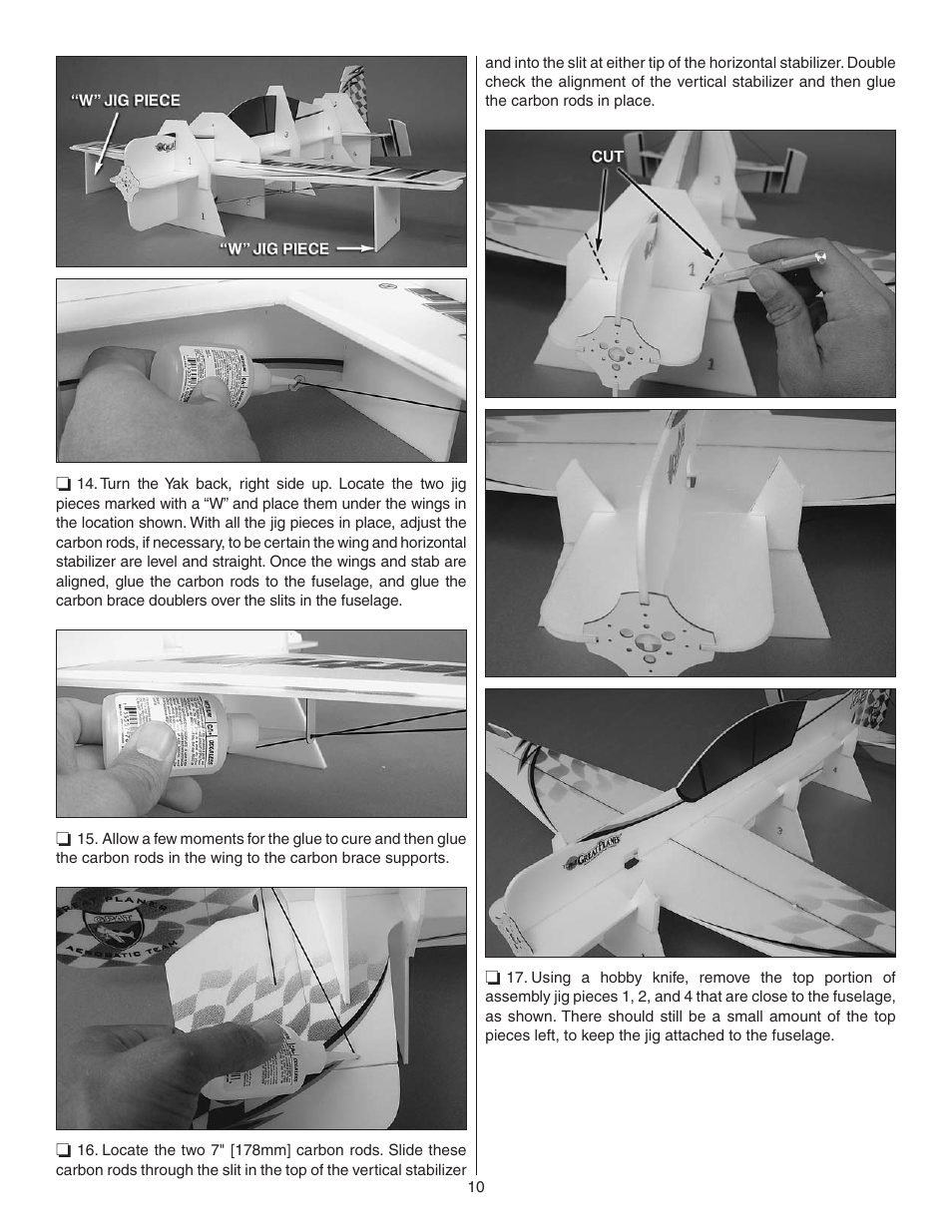Great Planes Yak-54 3D Indoor EP ARF - GPMA1131 User Manual | Page 10 / 24