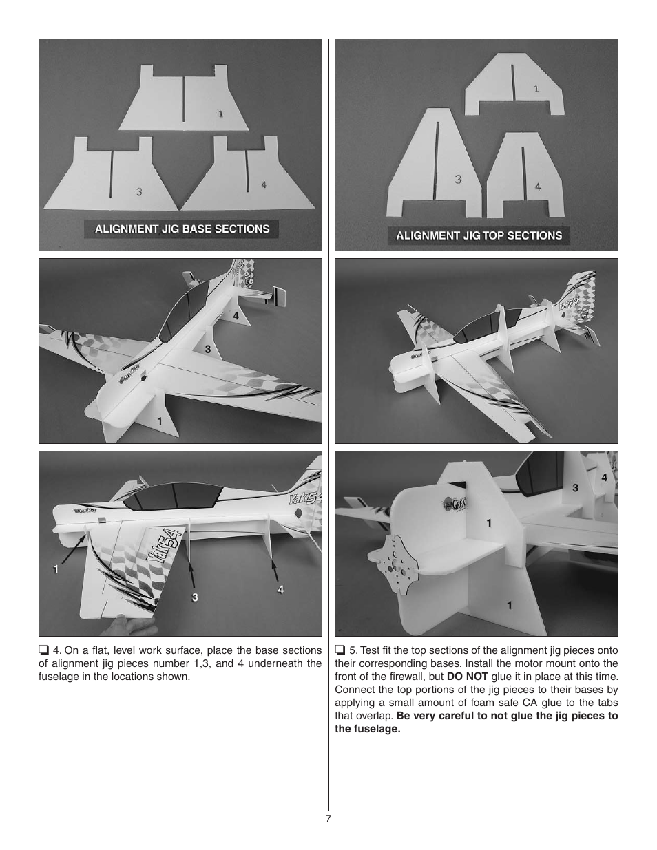 Great Planes Yak-54 3D Indoor EP ARF - GPMA1131 User Manual | Page 7 / 24