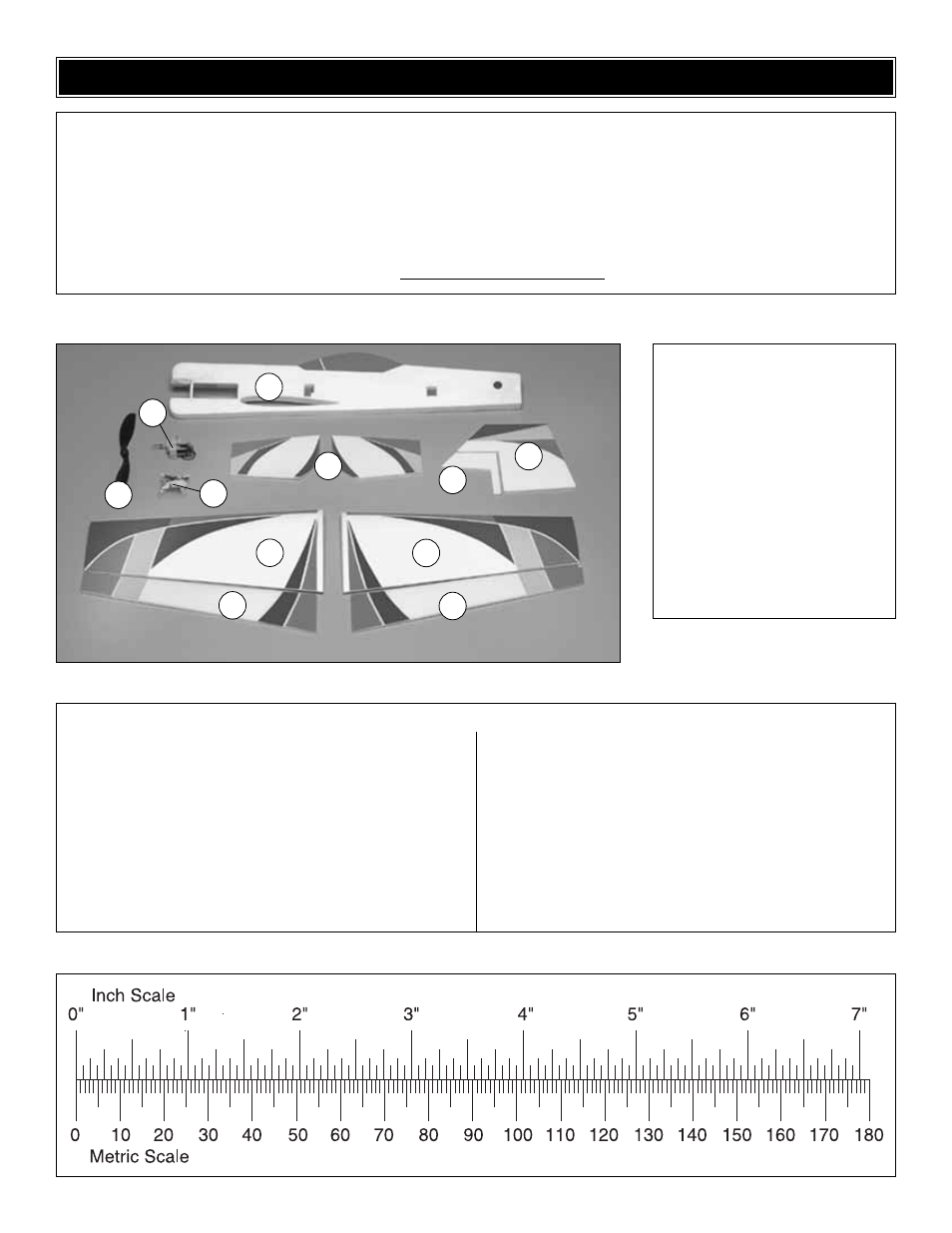 Kit contents | Great Planes Yak-55 EP 3D ARF - GPMA1190 User Manual | Page 5 / 16